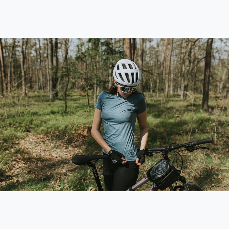 Women's cycling jersey Endura Singletrack II blue steel 13