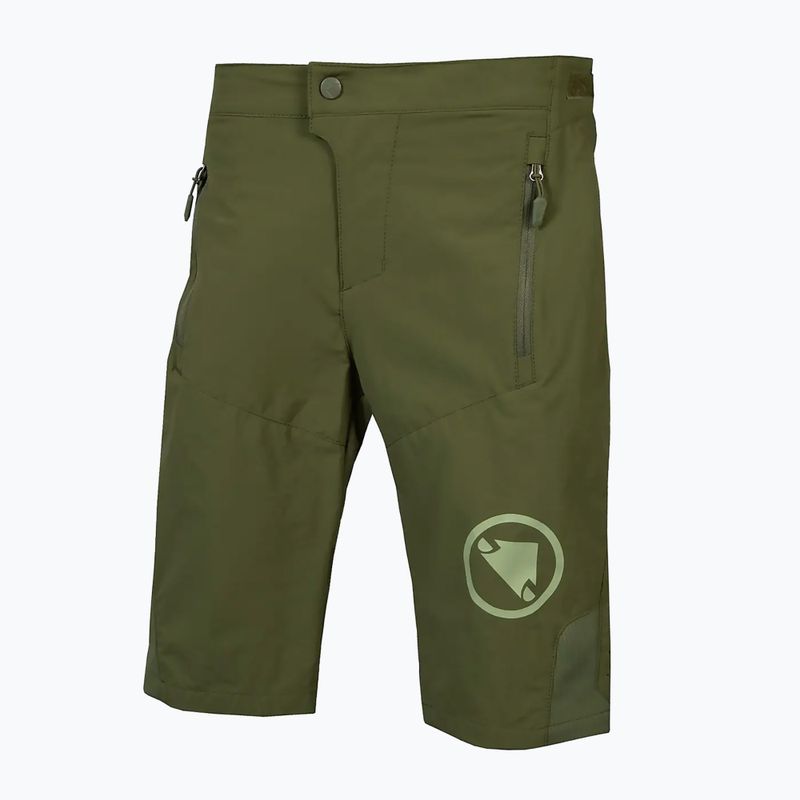 Endura MT500 Jr Burner Short children's cycling shorts olive green 5