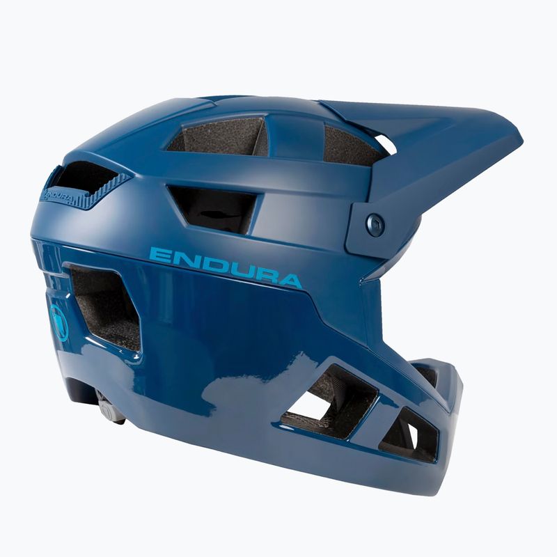 Endura Singletrack Full Face MIPS bicycle helmet blueberry 4