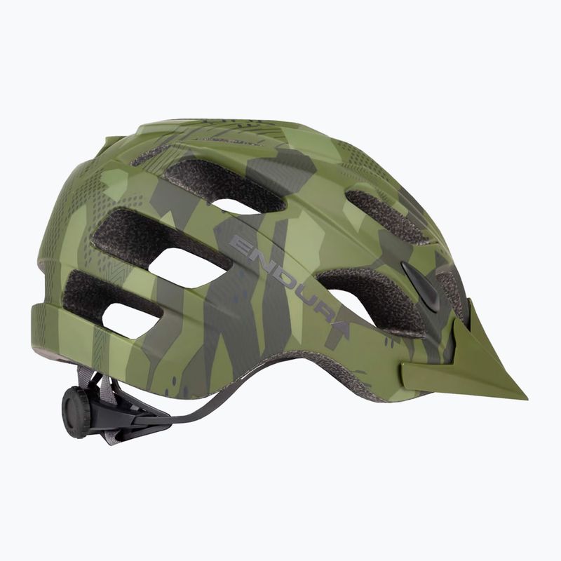 Endura Hummvee olive green bicycle helmet 4