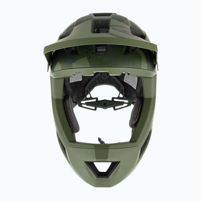 Endura Singletrack Full Face Youth bicycle helmet olive green 2