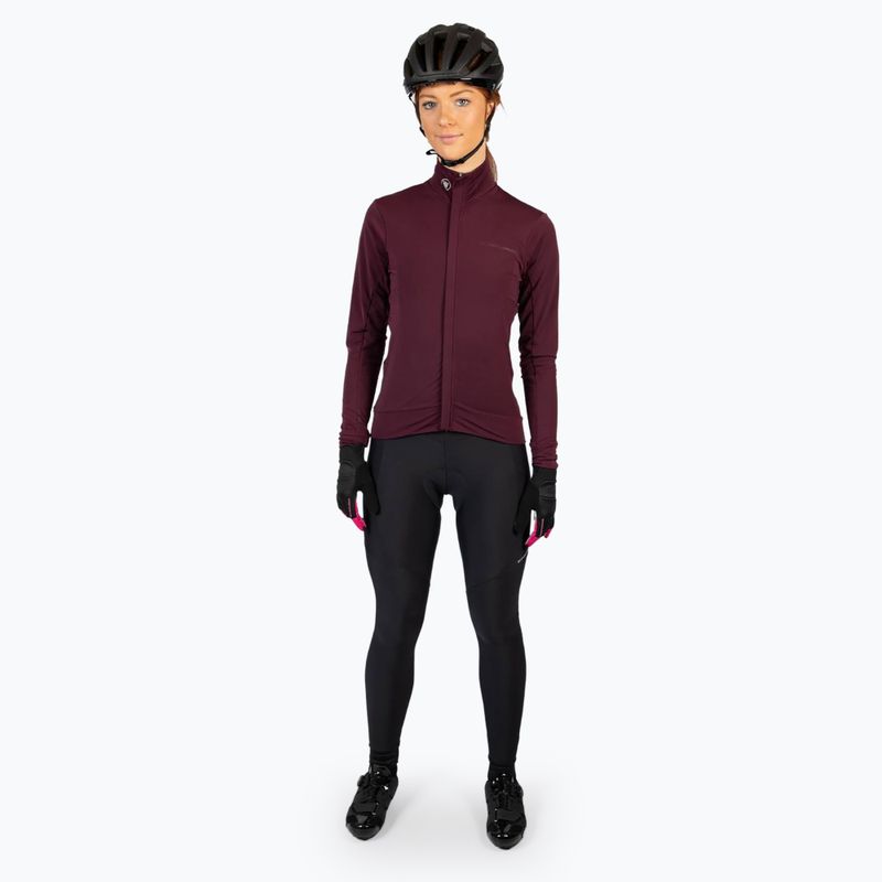 Women's Endura Xtract Roubaix aubergine cycling longsleeve 2