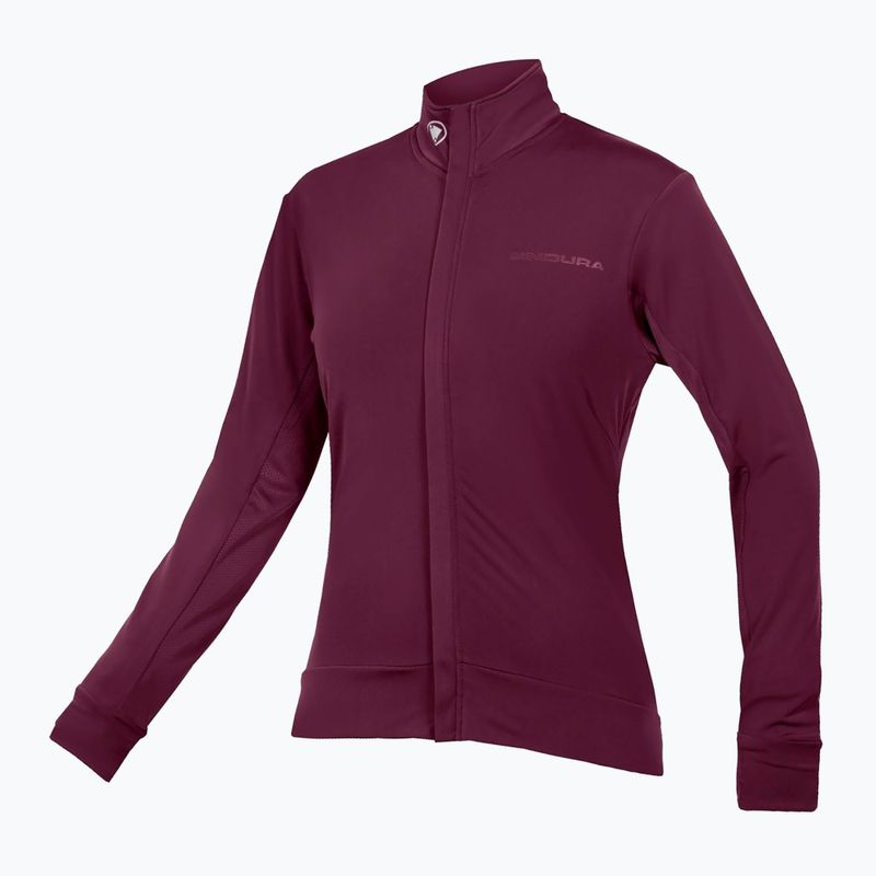 Women's Endura Xtract Roubaix aubergine cycling longsleeve 8