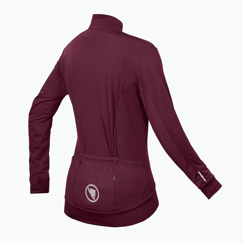 Women's Endura Xtract Roubaix aubergine cycling longsleeve 9