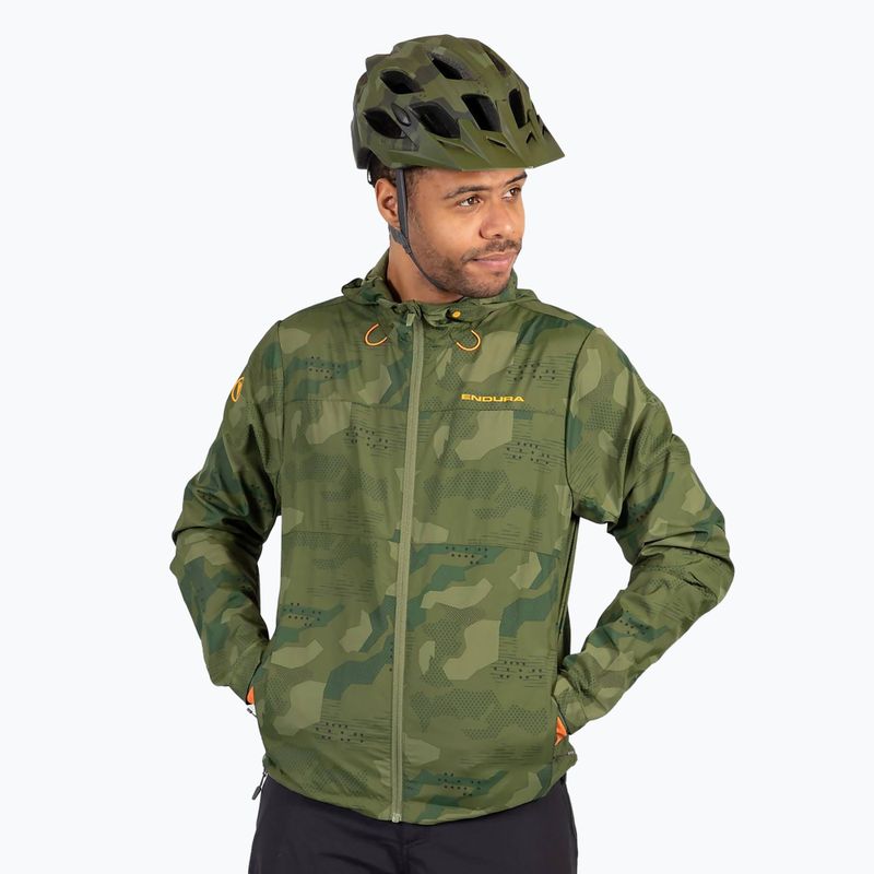 Men's Endura Hummvee Windshell cycling jacket tonal olive