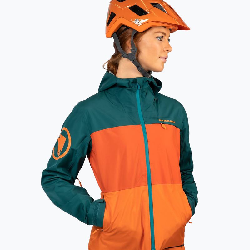 Women's cycling jacket Endura Singletrack II Waterproof harvest 5