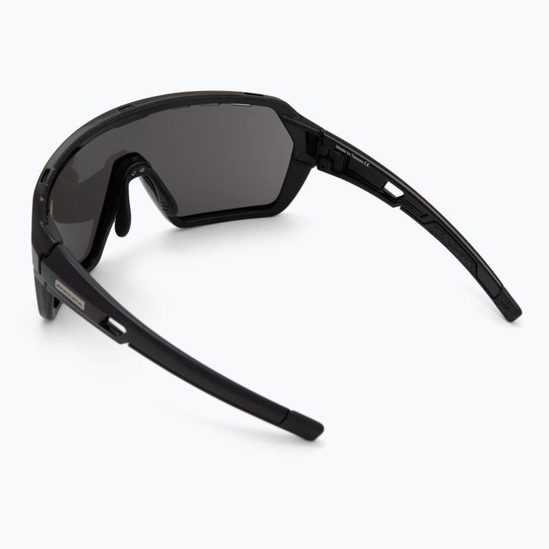 Endura Singletrack black/platinum revo smoke/clear silver flash mirror sunglasses 3