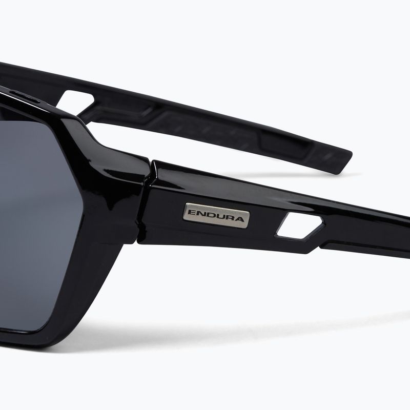 Endura Singletrack black/platinum revo smoke/clear silver flash mirror sunglasses 4