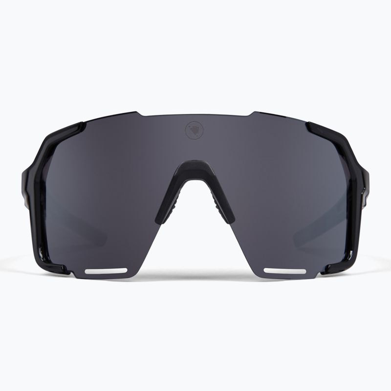 Endura Singletrack Frameless black/platinum revo smoke/clear silver flash sunglasses