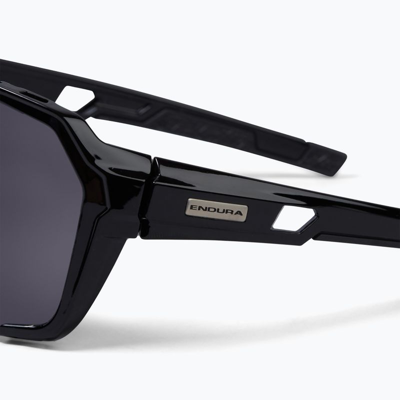 Endura Singletrack Frameless black/platinum revo smoke/clear silver flash sunglasses 3