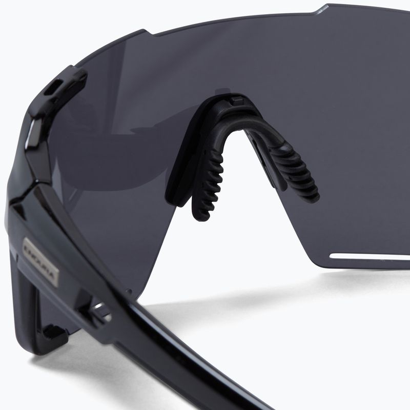 Endura Singletrack Frameless black/platinum revo smoke/clear silver flash sunglasses 4
