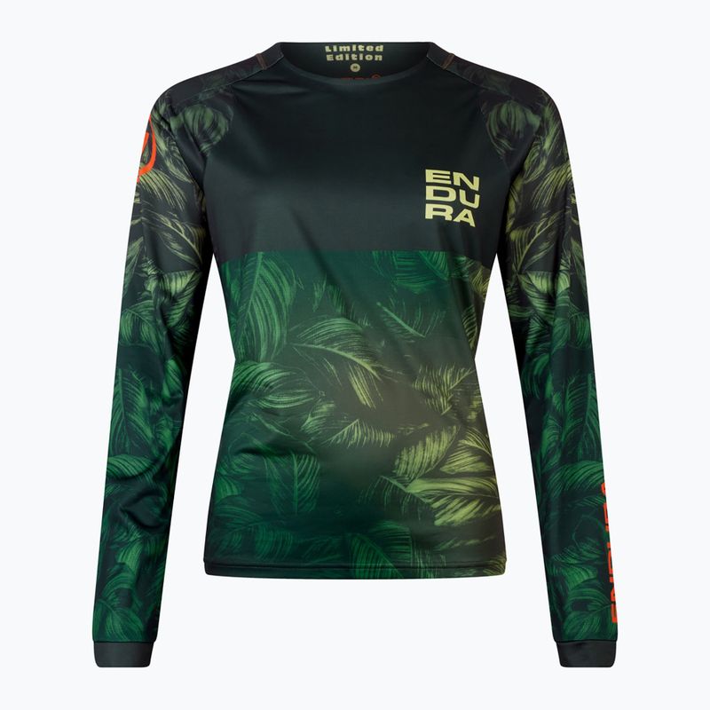 Women's cycling longsleeve Endura Tropical Print Ltd ghillie green 8