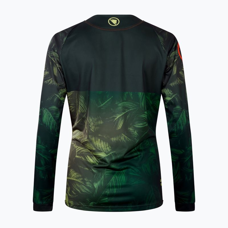 Women's cycling longsleeve Endura Tropical Print Ltd ghillie green 9