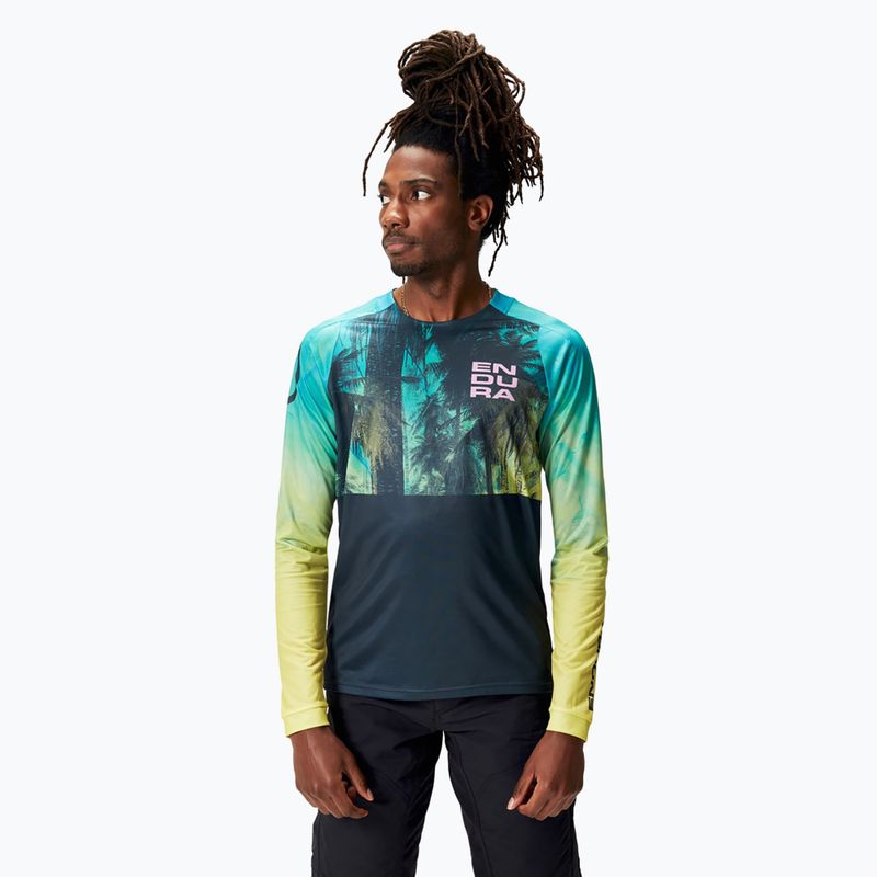 Men's Endura Tropical Print Ltd atlantic cycling longsleeve