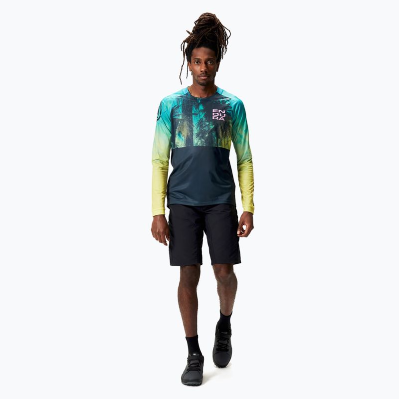 Men's Endura Tropical Print Ltd atlantic cycling longsleeve 2