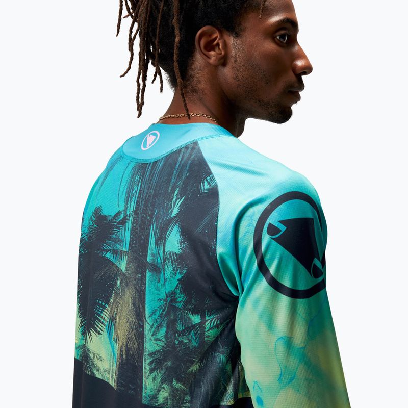 Men's Endura Tropical Print Ltd atlantic cycling longsleeve 6