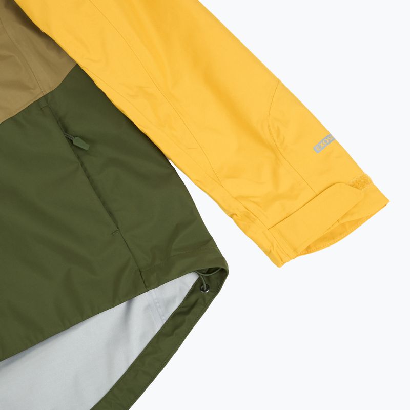 Men's Endura Singletrack II Waterproof mustard cycling jacket 4