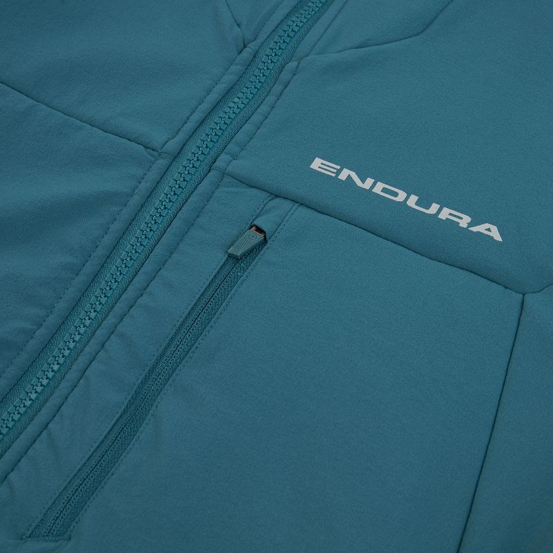 Endura MT500 men's cycling jacket Polartec barra blue 3