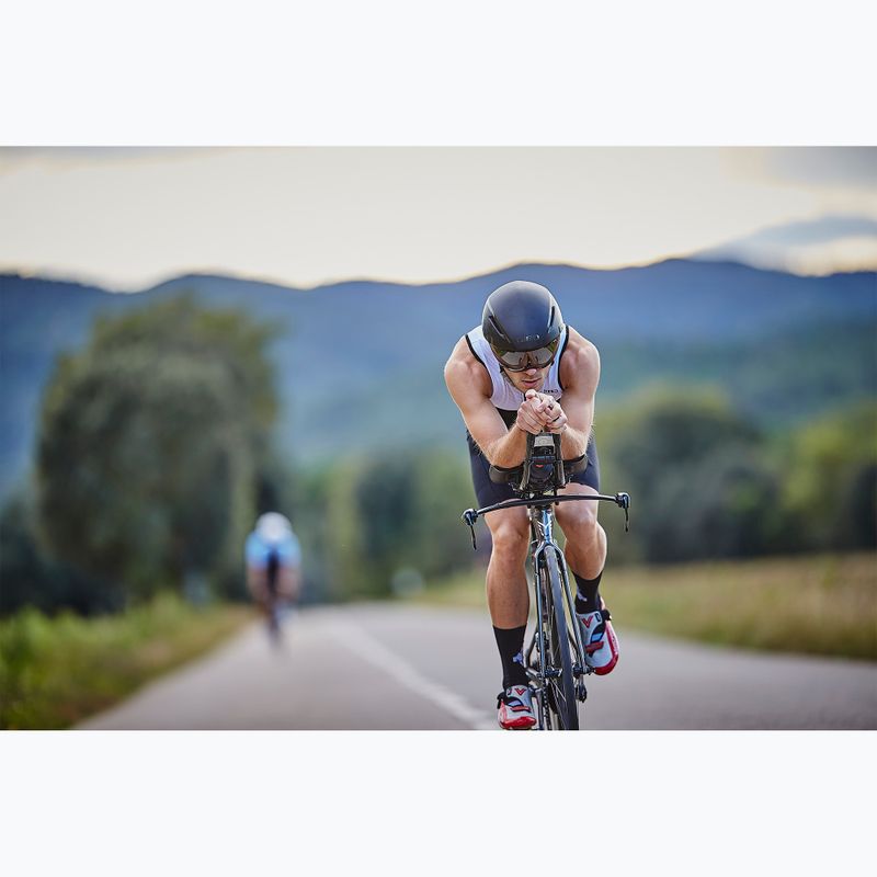 Men's ZONE3 Lava Long Distance Triathlon Suit black/white/red 7