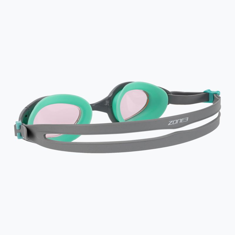 ZONE3 Attack swim goggles pink/grey/green 4