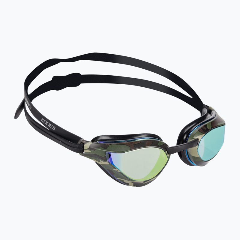 ZONE3 Viper-Speed black/green/camo swimming goggles