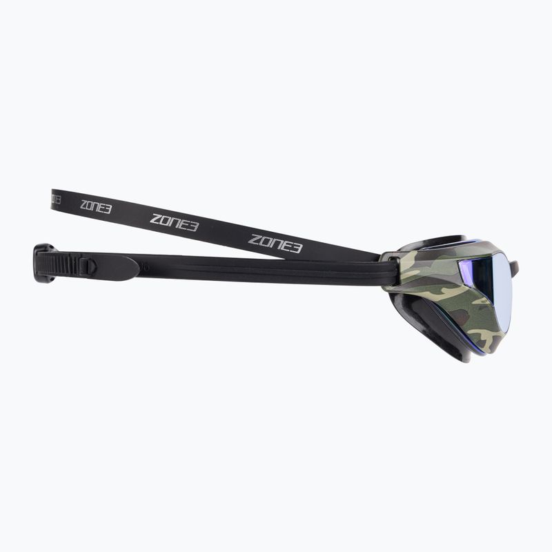 ZONE3 Viper-Speed black/green/camo swimming goggles 3