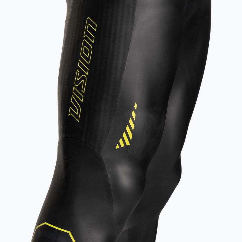 Men's ZONE3 Sleeveless Vision triathlon foam black/lime/gun metal 6