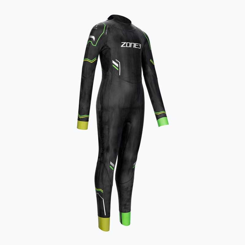 Children's Zone3 Adventure triathlon wetsuit black/silver/red/multi