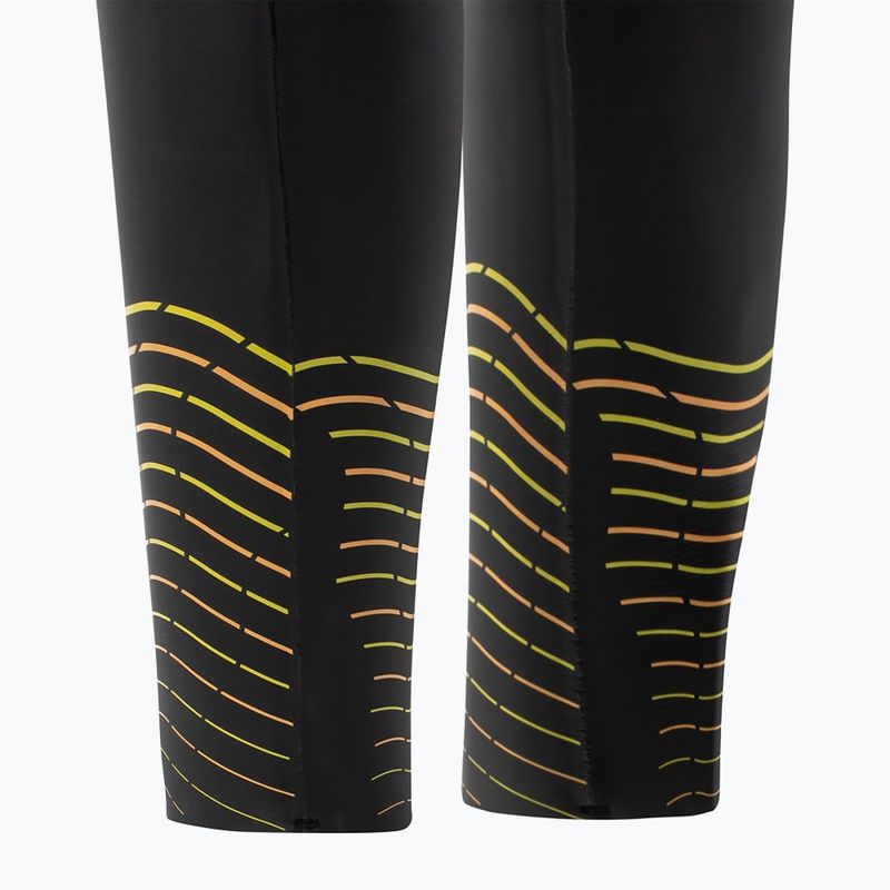 Men's ZONE3 Thermal Aspect Breaststroke wetsuit black/orange/yellow 5