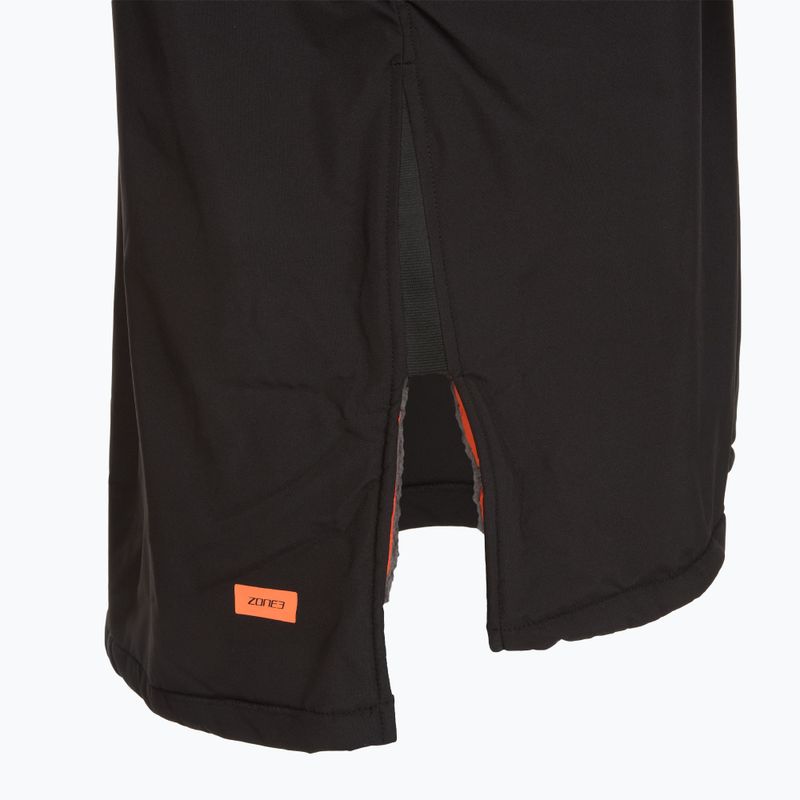 Coat ZONE3 Oversized Polar Fleece Robe Parka black/orange 4