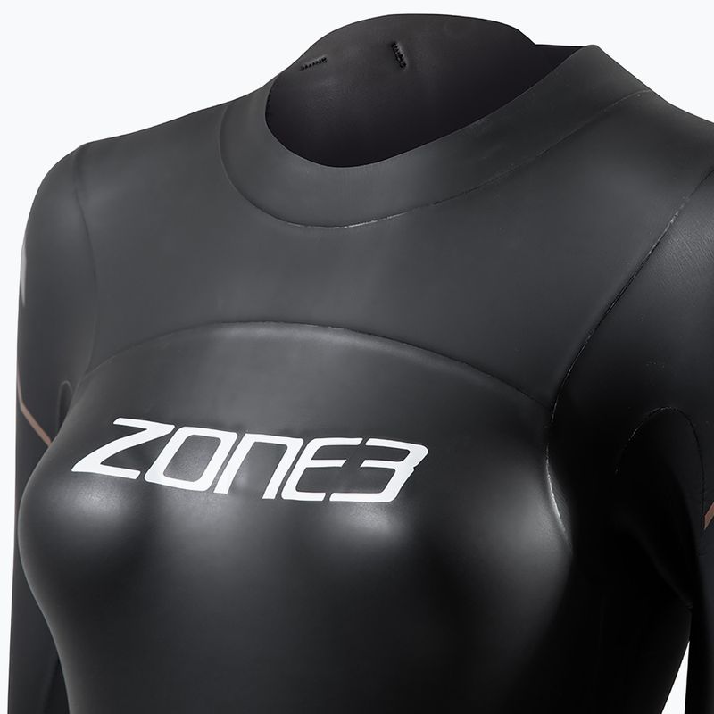 Women's triathlon wetsuit ZONE3 Thermal Agile 3 mm black/gold 3