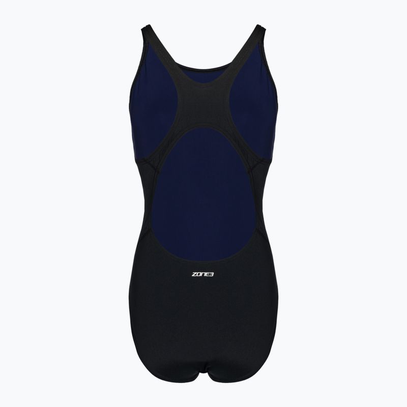 Women's one-piece swimsuit ZONE3 OWS Renew Classic black 2