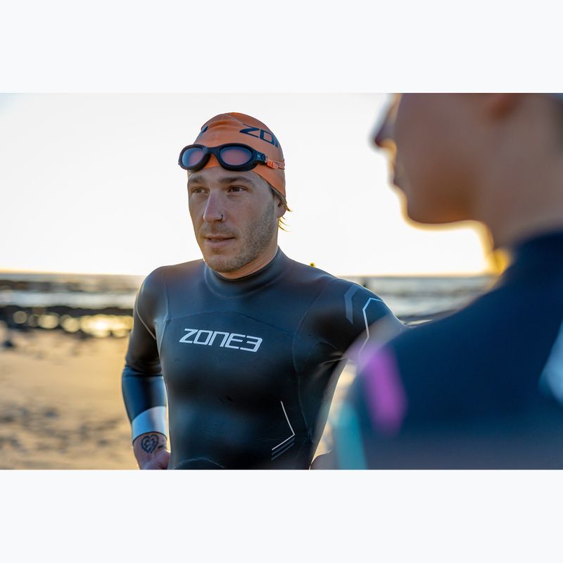 ZONE3 Venator-X black/neon orange swimming goggles 4