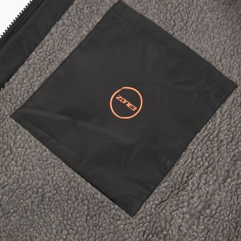 ZONE3 Recycled Robe Parka coat black/grey/orange 6