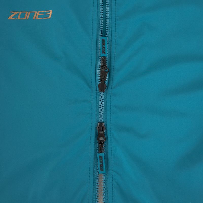 Coat ZONE3 Recycled Thermo-tech Robe Parka teal/copper 4