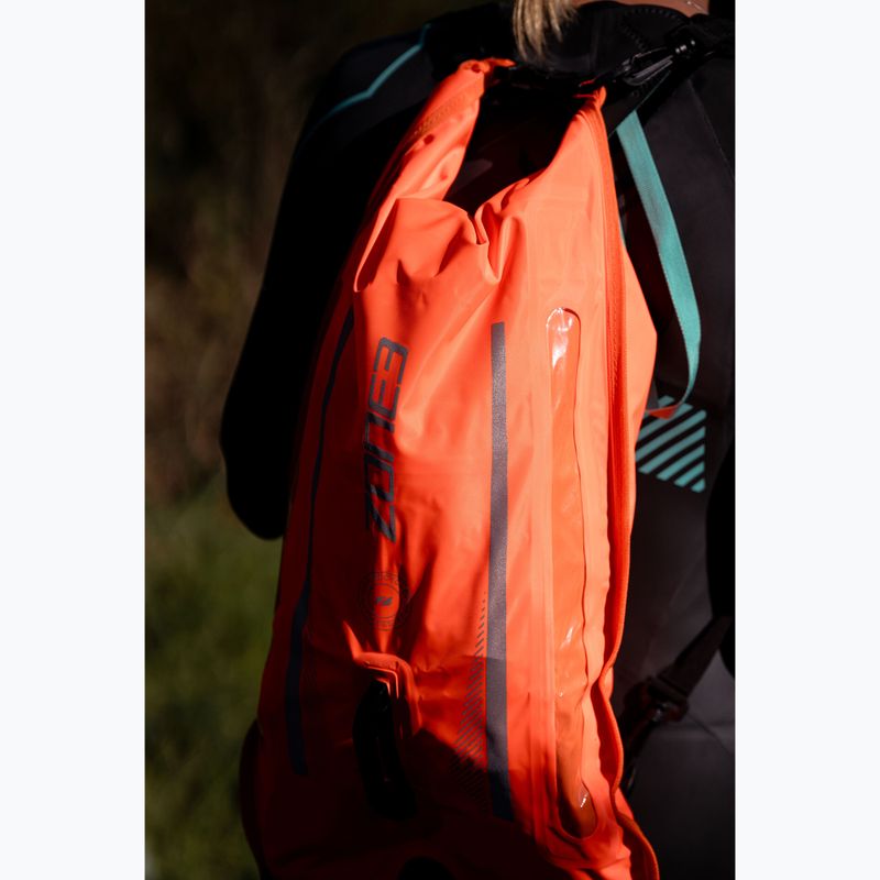 ZONE3 Safety Buoy/Dry Bag Recycled 2 Led Light 28 l Backpack hi-vis orange 2