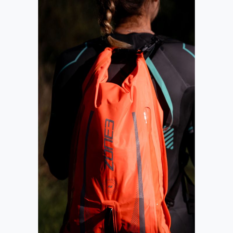 ZONE3 Safety Buoy/Dry Bag Recycled 2 Led Light 28 l Backpack hi-vis orange 3