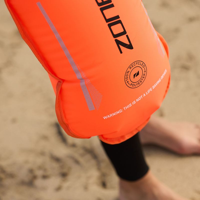 ZONE3 Safety Buoy/Tow Float Recycled high vis orange 3