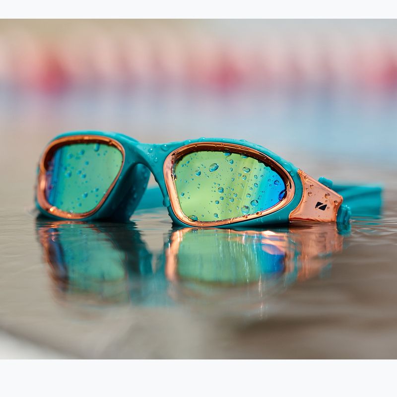 ZONE3 Vapour teal/copper swimming goggles 9