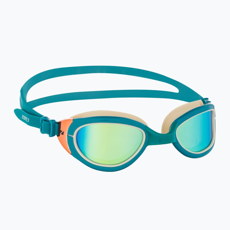 ZONE3 Attack teal/cream/cooper swimming goggles