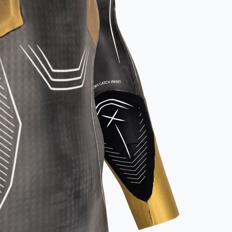 Men's ZONE3 Vanquish-X Limited Edition gunmetal/gold triathlon wetsuit 7