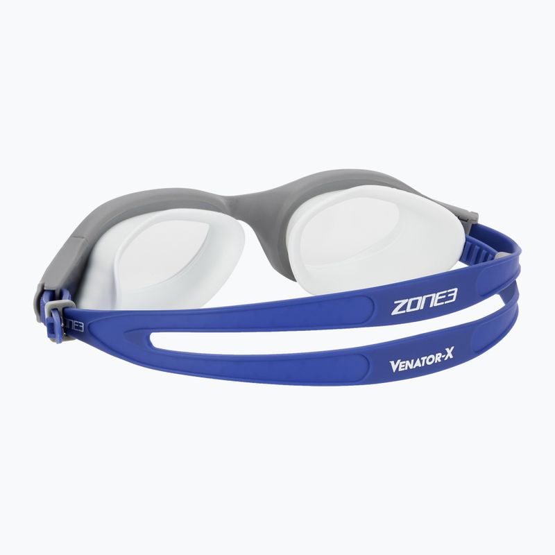 ZONE3 Venator-X Swim goggles grey/royal blue/clear 4
