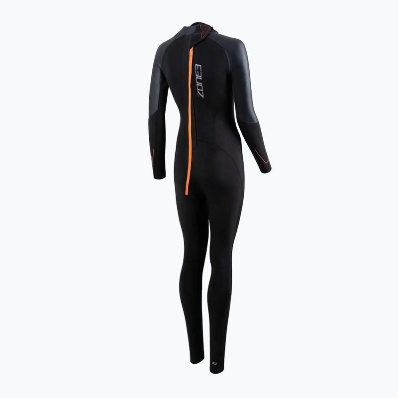 ZONE3 Yulex® Switch women's wetsuit black/orange 2