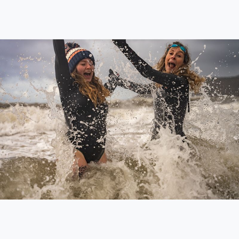 Women's one-piece swimsuit ZONE3 Yulex black/grey 3