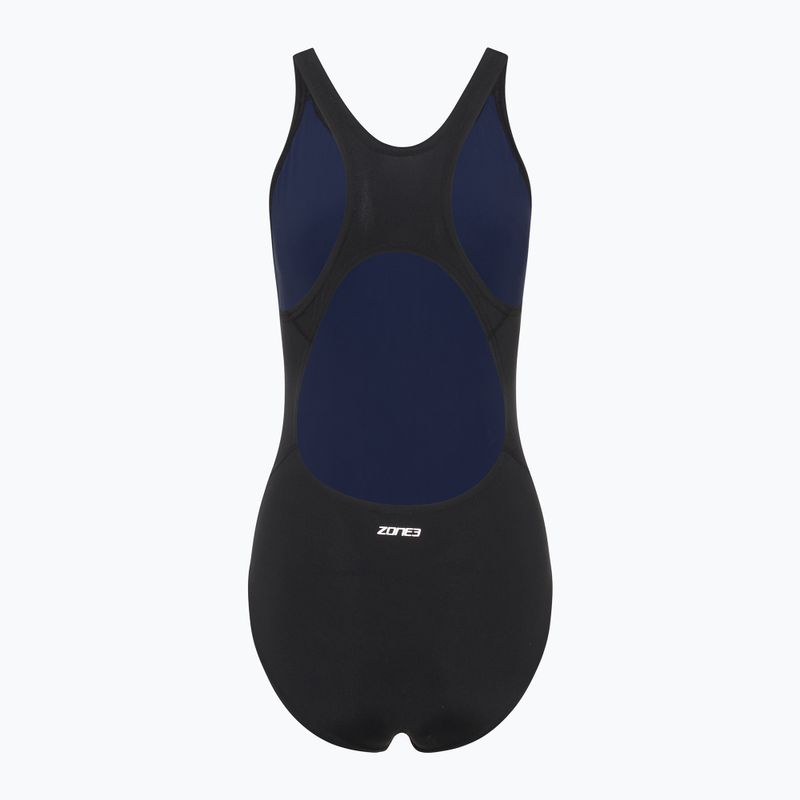 Women's one-piece swimsuit ZONE3 OWS Renew Classic black 2