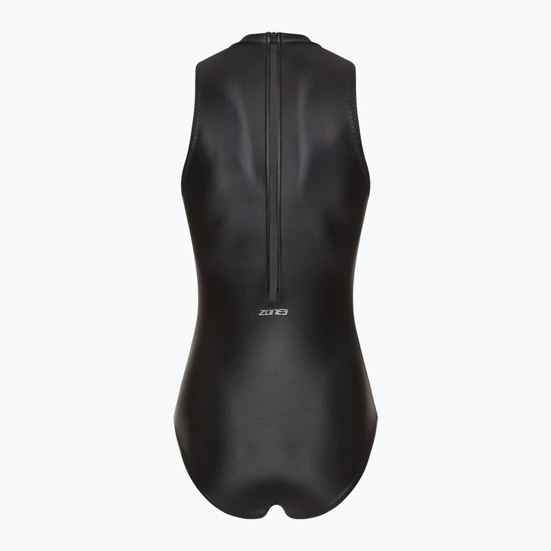 Women's one-piece swimsuit ZONE3 OWS Ti+ Thermal High Neck black 2