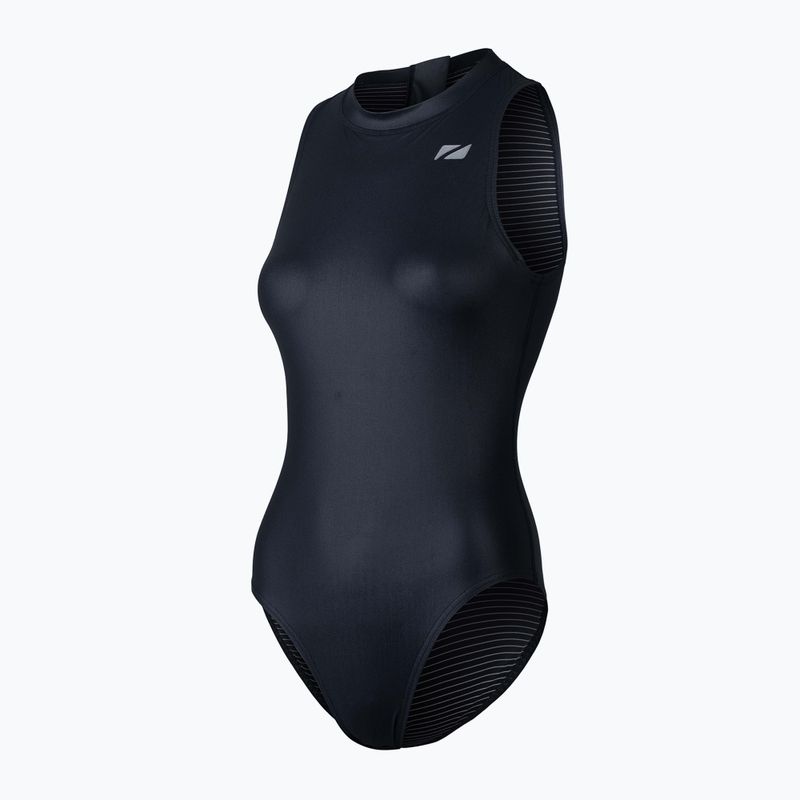 Women's one-piece swimsuit ZONE3 OWS Ti+ Thermal High Neck black