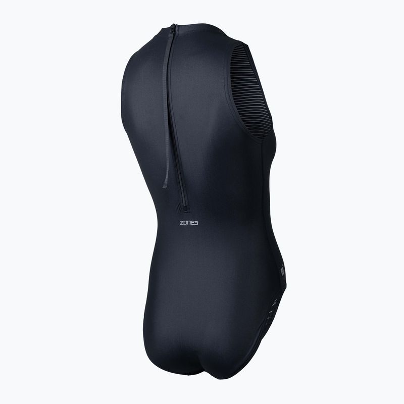 Women's one-piece swimsuit ZONE3 OWS Ti+ Thermal High Neck black 2