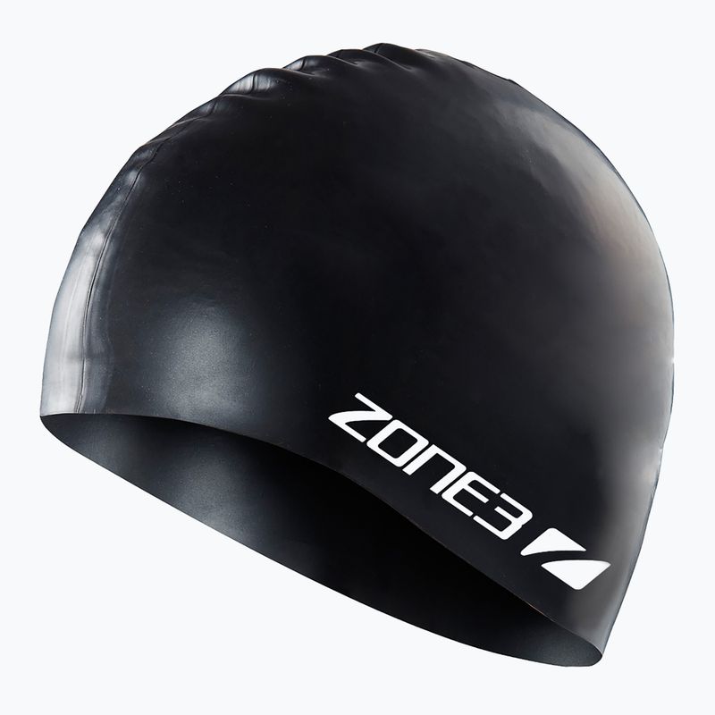 Swim cap ZONE3 Silicone Swim black