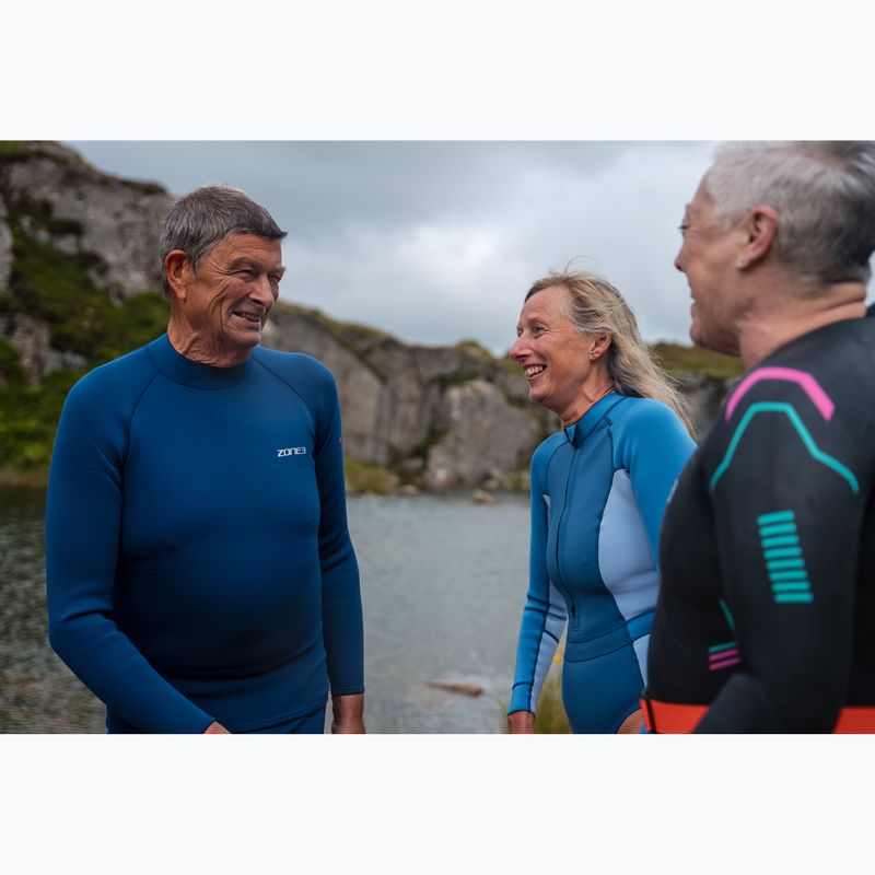 Women's wetsuit ZONE3 Yulex multi blue/white 7